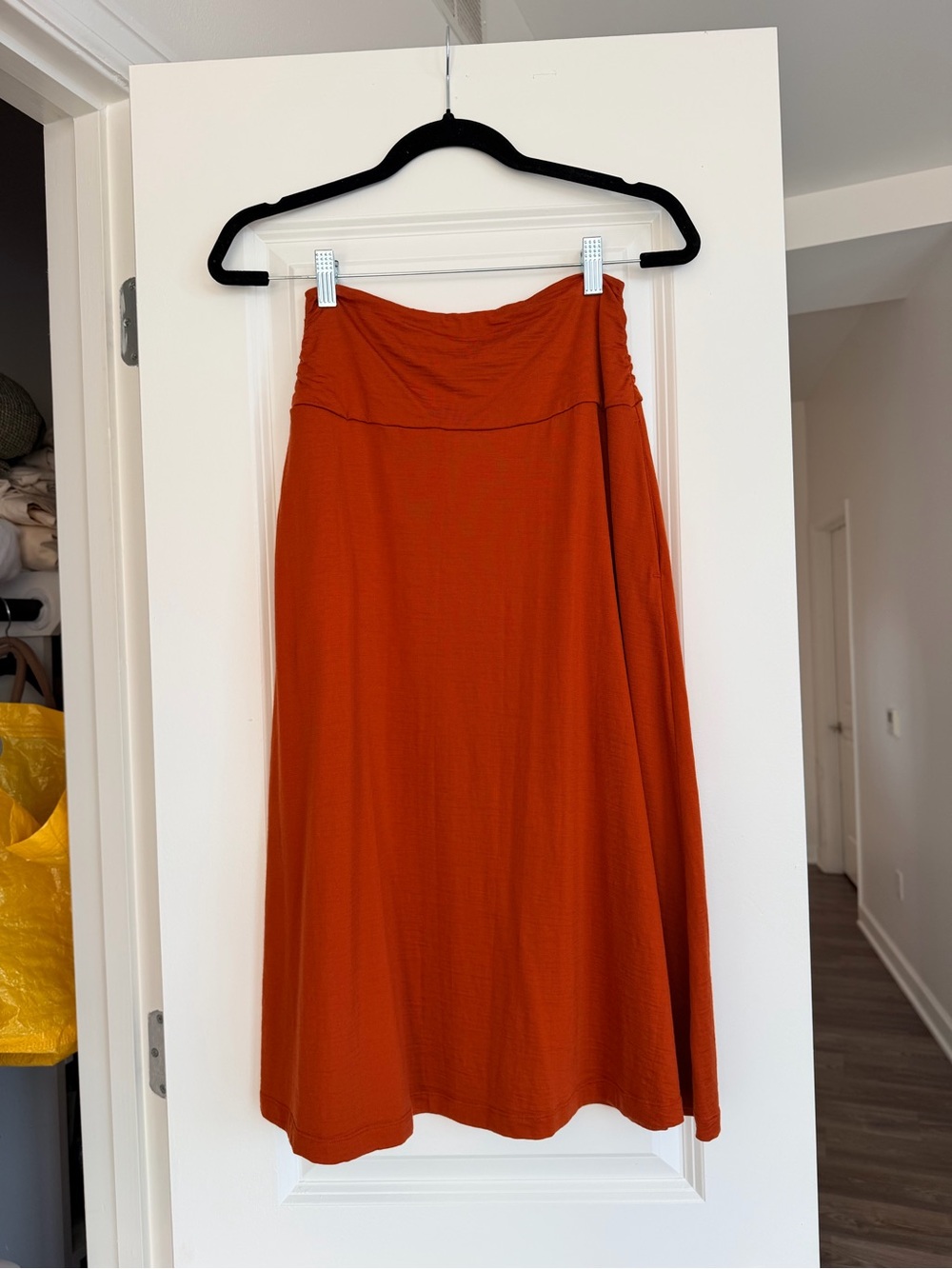 Wool& Helena Midi Skirt in Terracotta - XS